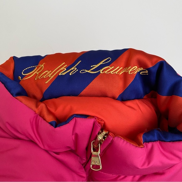 Ralph Lauren Girls Reversible Down Vest Size L - Picture 5 of 9